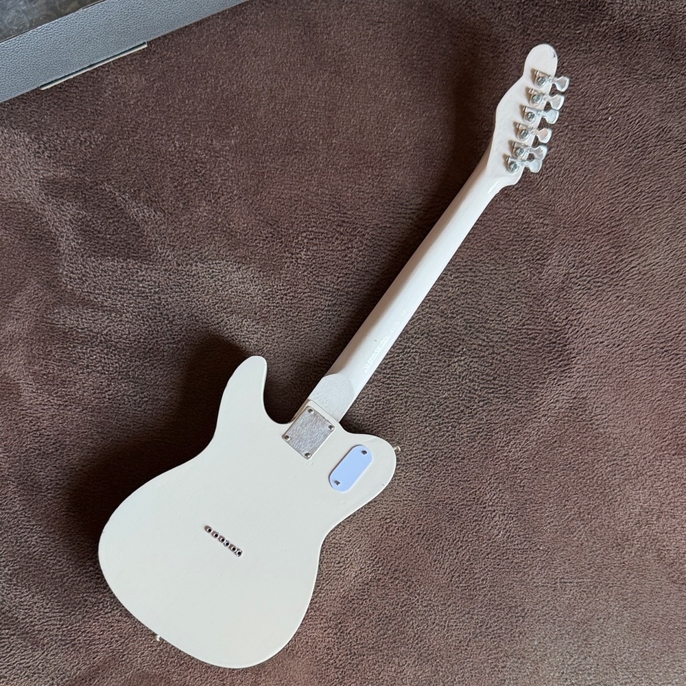 White Fender Telecaster Miniature Guitar Sculpture - Picture 5 of 7